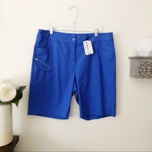 EPNY Bermuda golf shorts sail blue size 16 new with tags